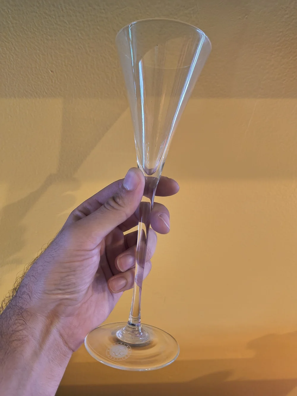 NYE 2000 Commemorative Pair of Martini & Rossi Asti Champagne Flutes